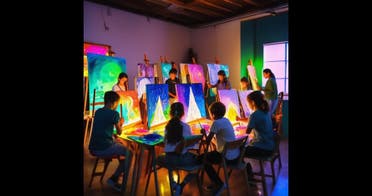 Taller de pintura Glow Art (opción menores) foto 1