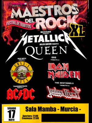 Festival de tributos: Maestros del Rock en Murcia