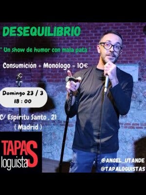 Monólogo y bebida con Ángel Utande