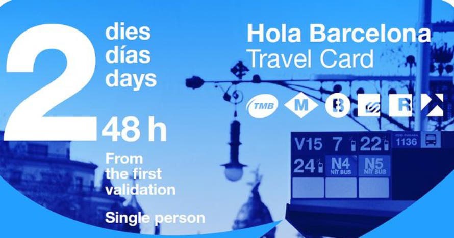 Hola Barcelona Travel Card, Tarjetas de transporte