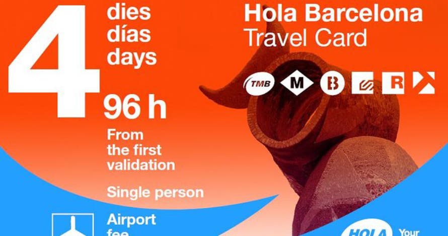 Hola Barcelona Travel Card, Tarjetas de transporte
