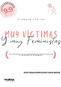 Muy Víctimas y Muy Feministas