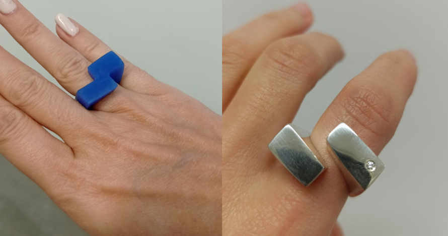 Crea tu anillo de plata de ley en una galería de arte