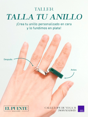 Crea tu anillo de plata de ley en una galera de arte