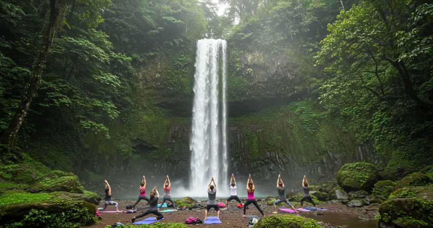 Ruta del yoga en la Cascada La Chorrera y El Chiflón