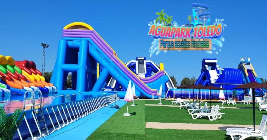 AguaPark Toledo, el parque acuático hinchable más grande de España