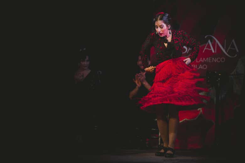 Espectáculo flamenco en el tablao Casa Ana