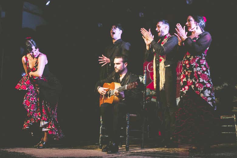 Espectáculo flamenco en el tablao Casa Ana