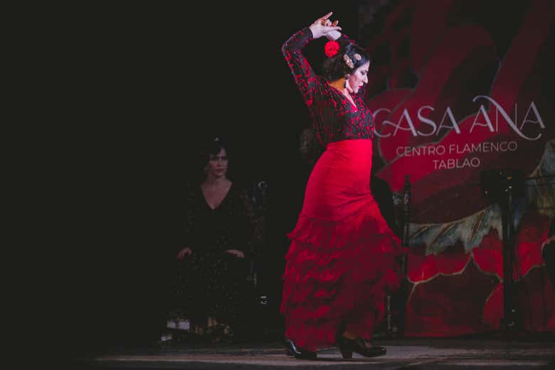 Espectáculo flamenco en el tablao Casa Ana