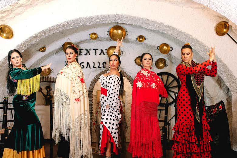 Espectáculo flamenco en el tablao Venta el Gallo