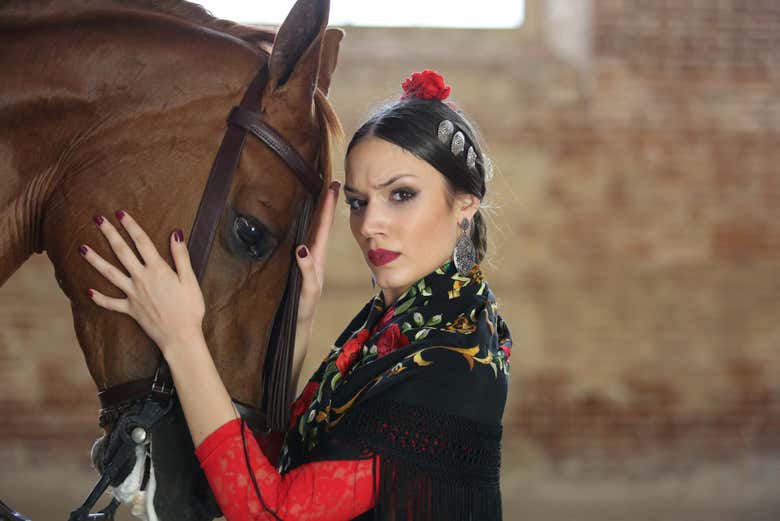 Espectáculo ecuestre en las Caballerizas Reales