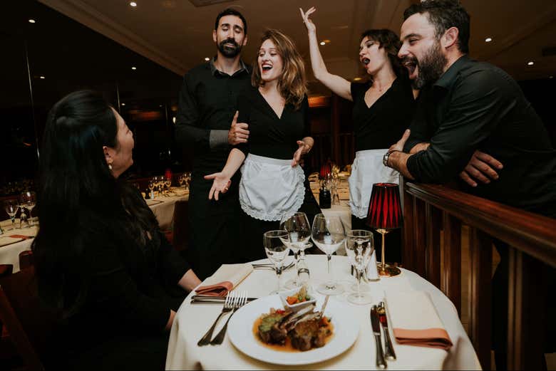 Cena con espectáculo de ópera en Bel Canto