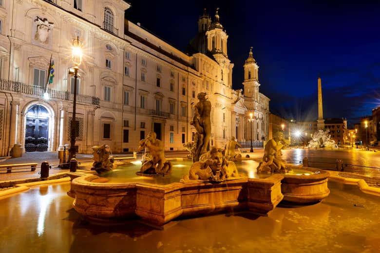 Tour nocturno por la Roma iluminada