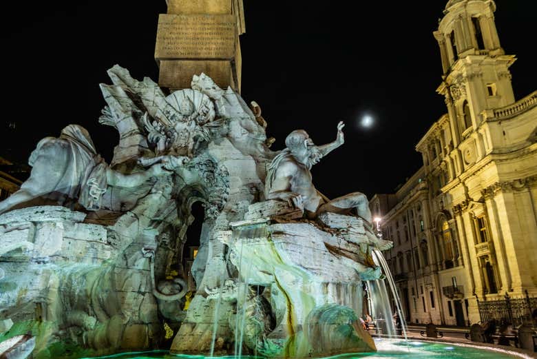 Tour nocturno por la Roma iluminada
