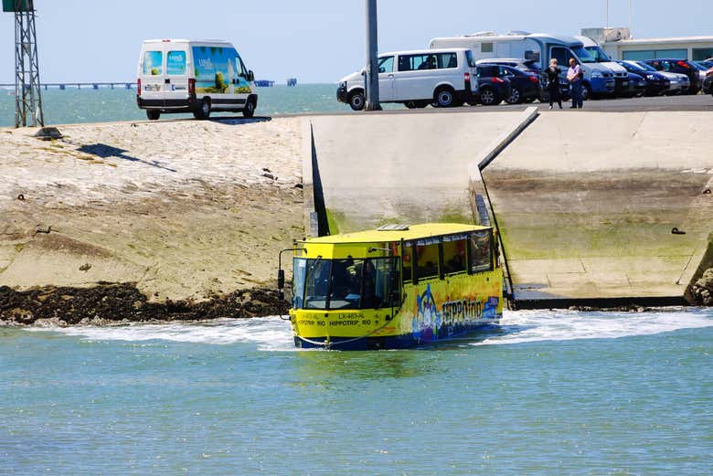 Tour en autobús anfibio por Lisboa