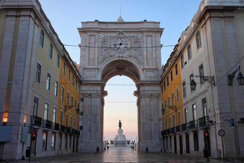 Entrada al Arco de Rua Augusta
