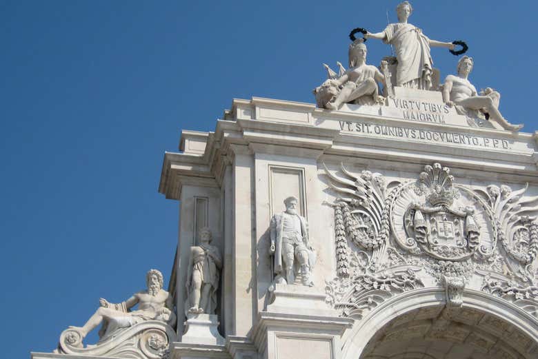 Entrada al Arco de Rua Augusta