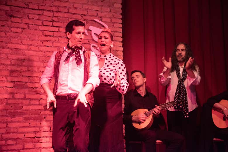 Espectáculo flamenco en el tablao La Soleá