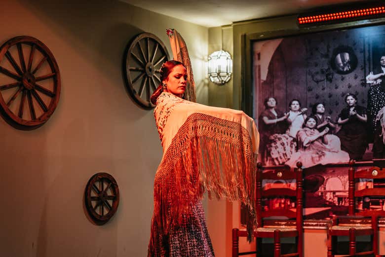 Espectáculo flamenco en el tablao La Cantaora