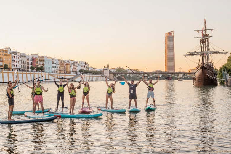 Alquiler de equipo de paddle surf en Sevilla