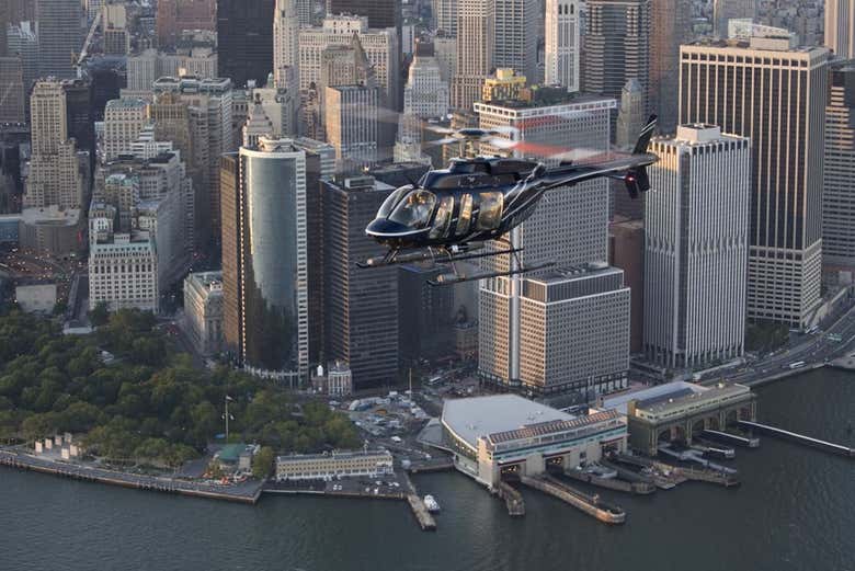 Paseo nocturno en helicóptero por Nueva York