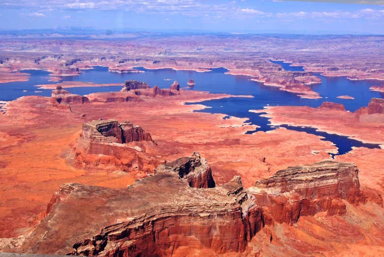 Excursión al Cañón del Antílope en avioneta