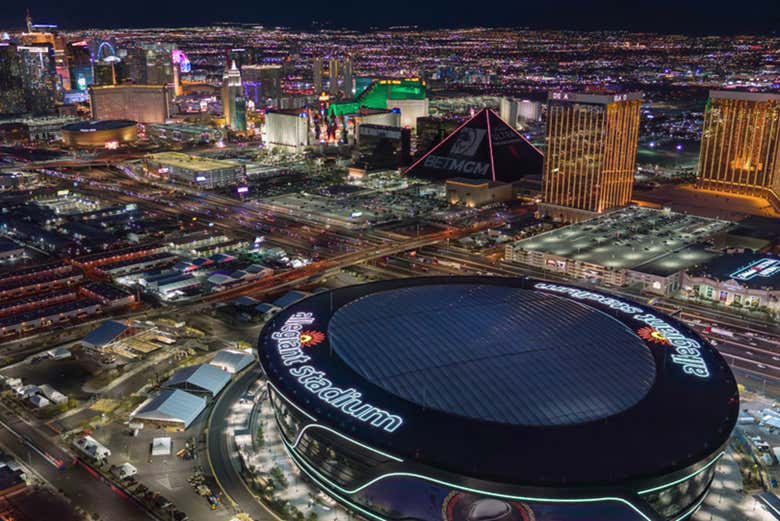Paseo nocturno en helicóptero por Las Vegas