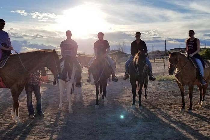 Paseo a caballo por el desierto de Las Vegas