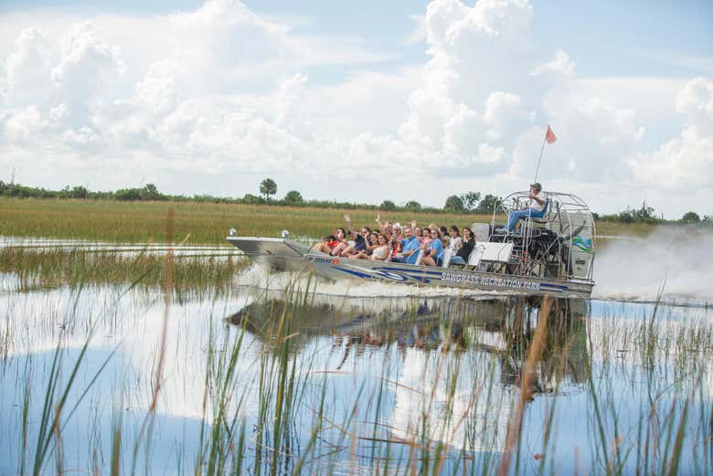 Paseo en aerodeslizador por los Everglades