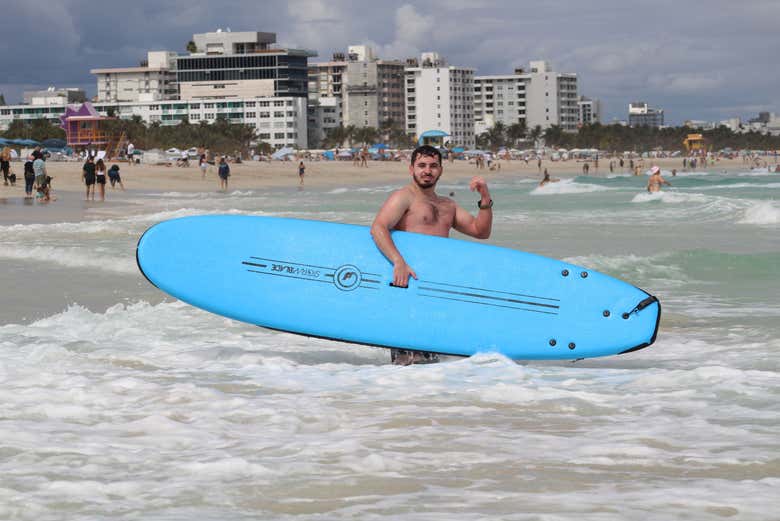 Curso de surf en Miami