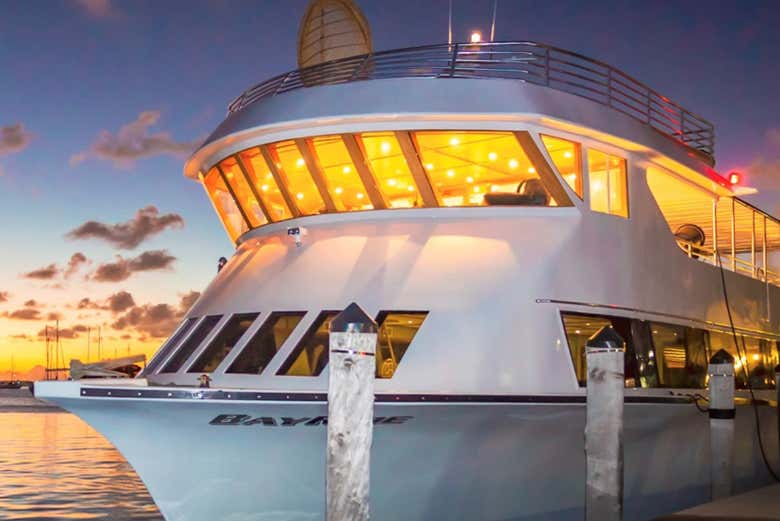 Fiesta en barco por Miami