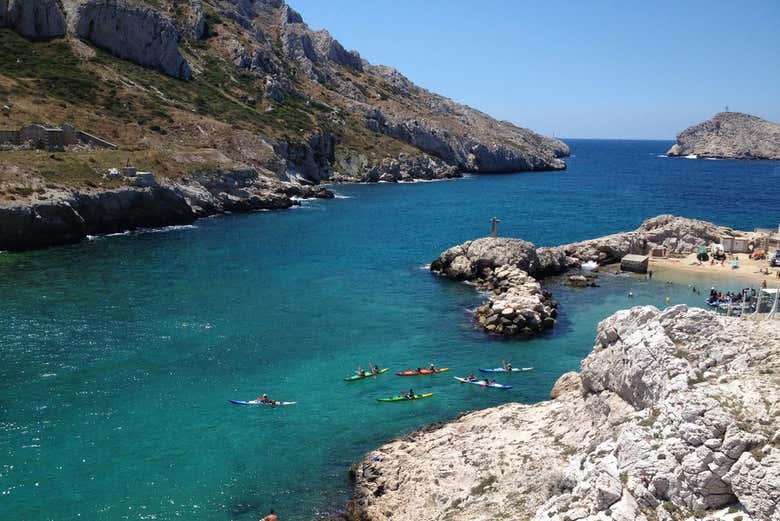 Tour en kayak por el Parque Nacional de Calanques
