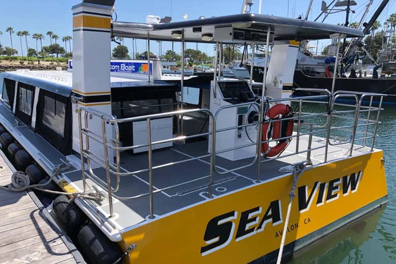 Paseo en barco con fondo de cristal por Long Beach