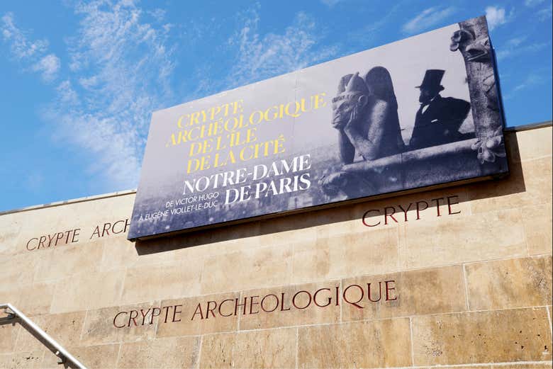 Entrada a la Cripta Arqueológica de París