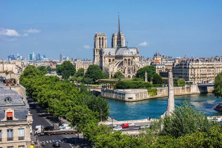 Tour por la isla de la Cité + Entrada a Notre Dame con audioguía + Paseo en barco