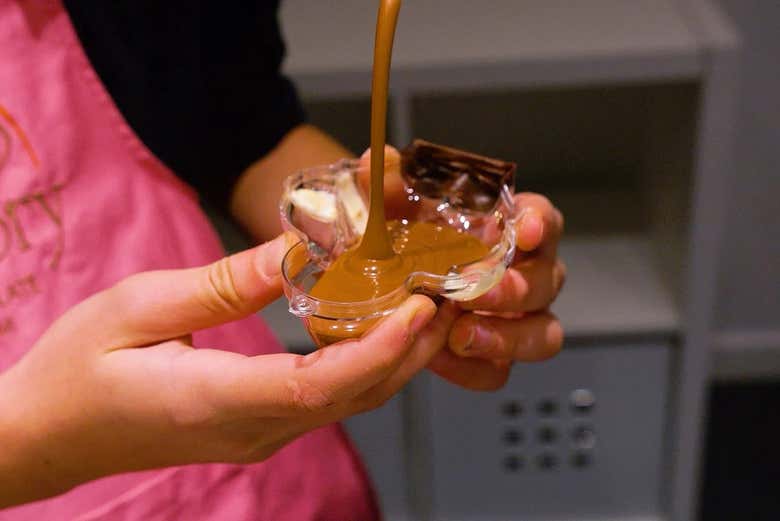 Taller de chocolate en el Choco Story de París