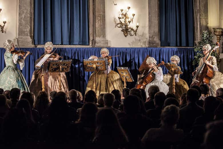 Cena de cicchetti y concierto de música clásica