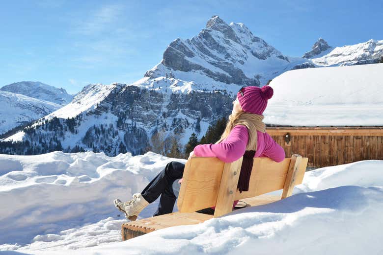 Alpes Suizos y St. Moritz en tren