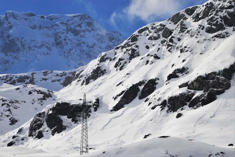 Alpes Suizos y St. Moritz en tren