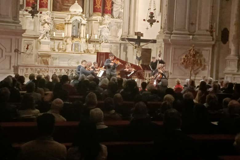 Concierto de Las cuatro estaciones de Vivaldi en la iglesia de la Piedad