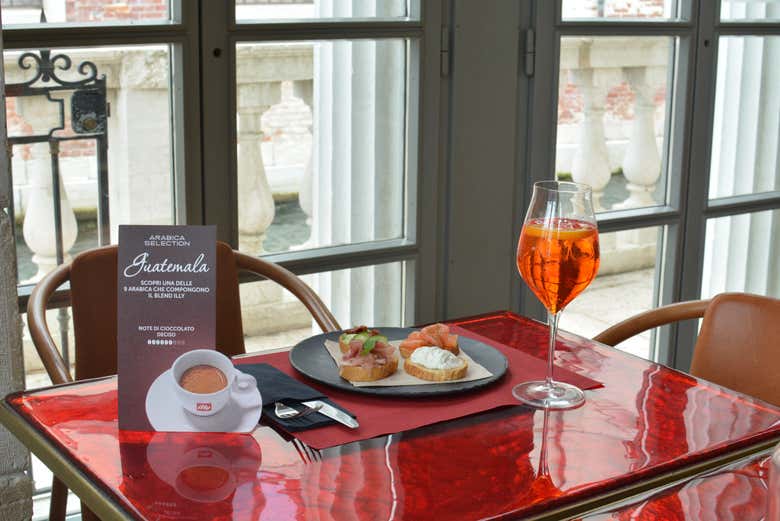 Aperitivo en los Jardines Reales