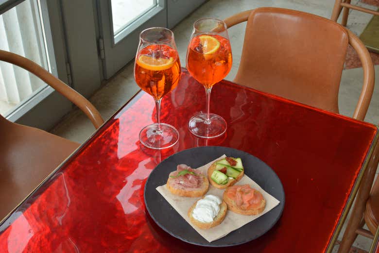 Aperitivo en los Jardines Reales