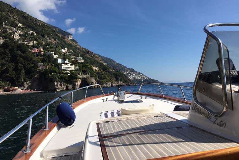 Paseo en barco por el golfo de Nápoles