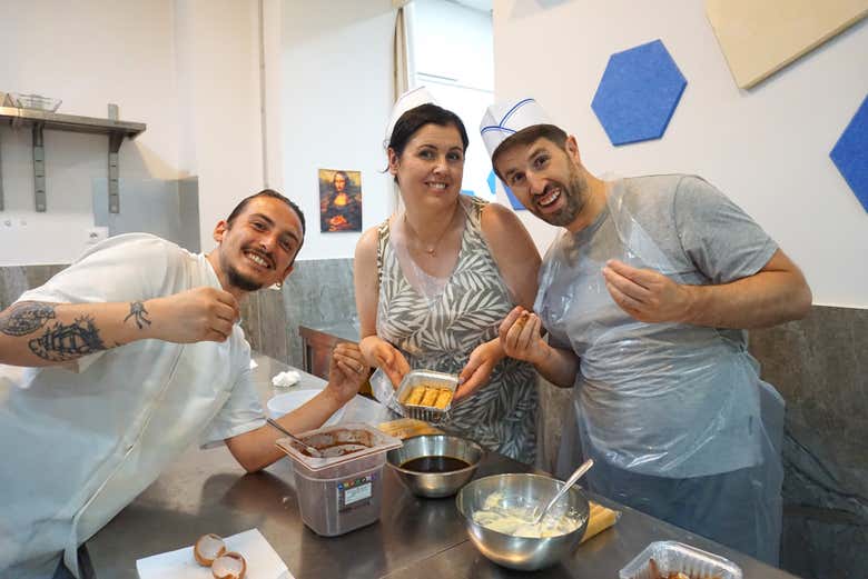 Taller de tiramisú en Nápoles