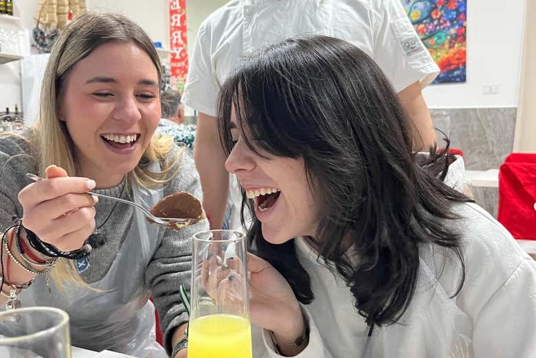 Taller de tiramisú en Nápoles