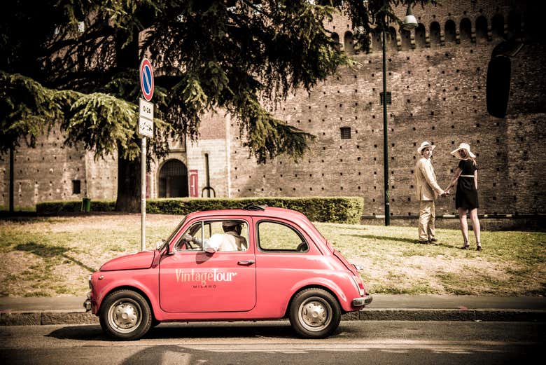Tour privado en Fiat 500 por Milán