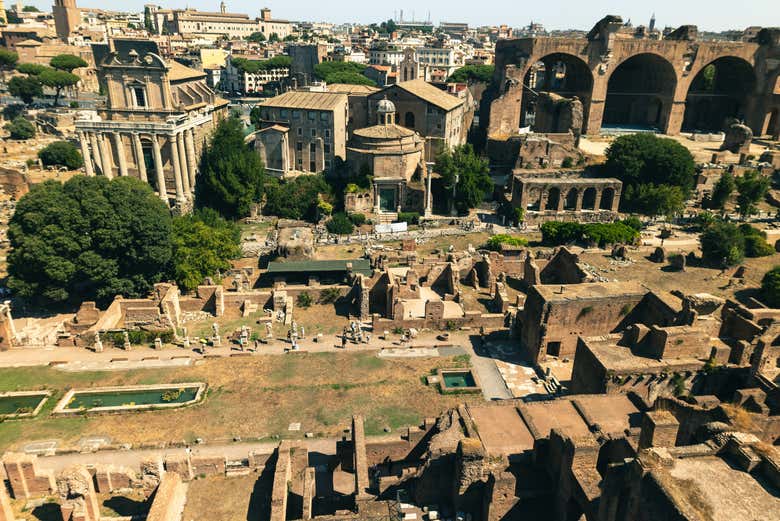 Excursión a Roma en tren de alta velocidad + Visita al Coliseo, Foro y Palatino