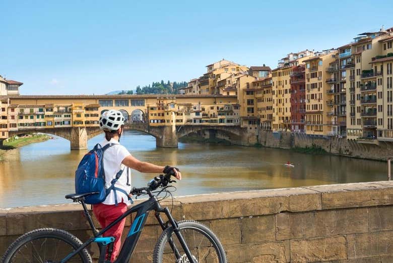 Tour en bicicleta eléctrica por Florencia y el Piazzale Michelangelo