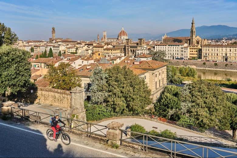 Tour en bicicleta eléctrica por Florencia y el Piazzale Michelangelo