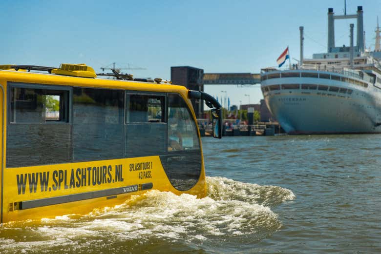 Tour en autobús anfibio por Róterdam